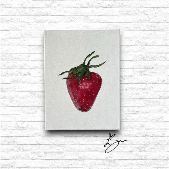Other - Original “Strawberry” Acrylic  Painting on Canvas